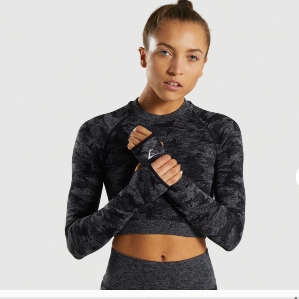 Adapt Camo Gym Shark Top